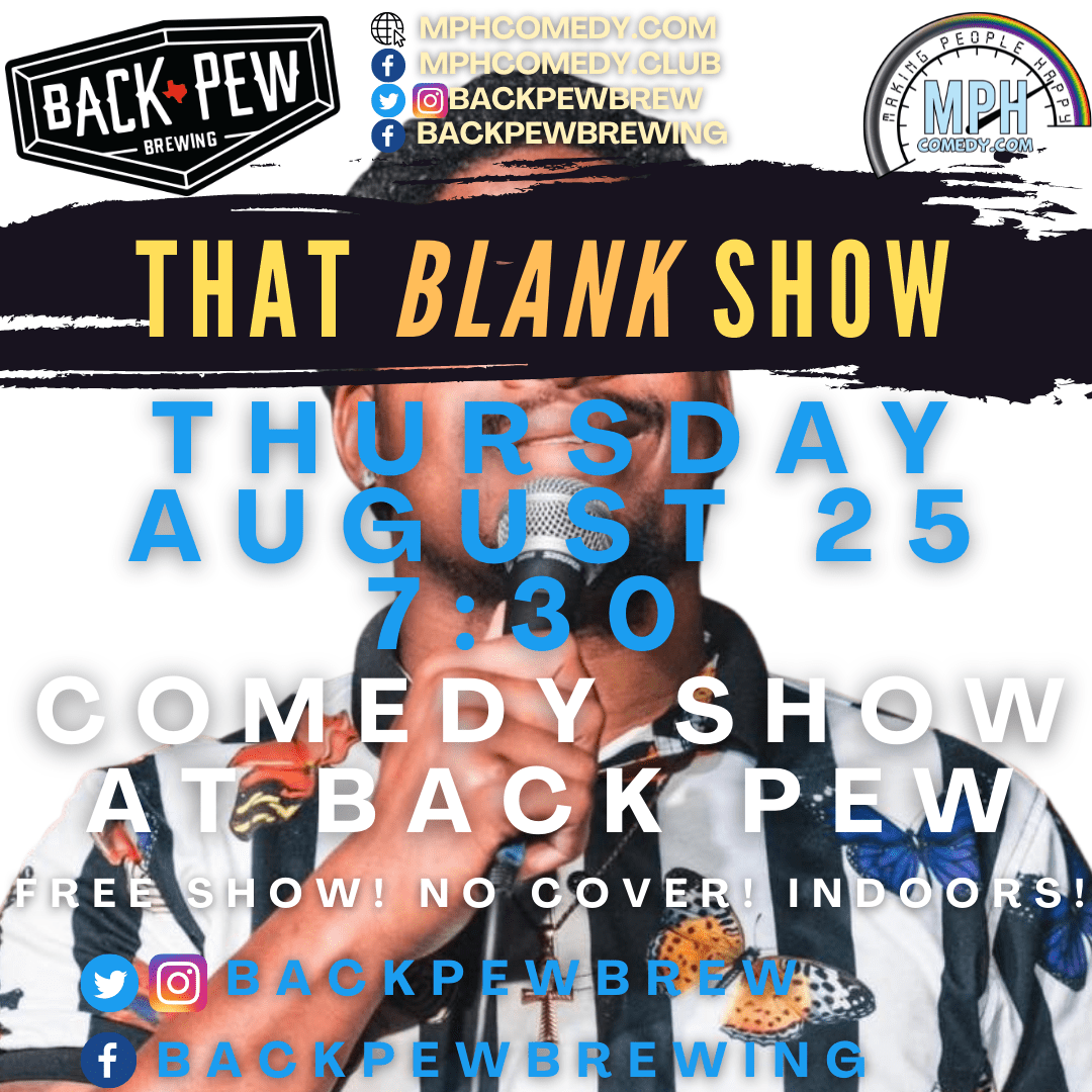 August 25th Comedy Show